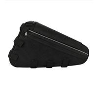Helilyco Bolsa de nailon para marco de bicicleta, diseño triangular para bicicletas de montaña y eléctricas, solución de almacenamiento estable con fácil instalación, color negro