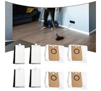 Helilyco Bolsa de polvo de repuesto para robot aspirador HONITURE Q6 SE, juego de 8 piezas con filtros lavables y reutilizables, accesorio de limpieza compatible con el hogar