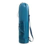 Helilyco Bolsa para esterilla de yoga con correa ajustable y soporte para botella de agua, compatible con alfombrillas de hasta 67 cm de ancho, poliéster + material de nailon, 75 cm de longitud total