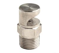 Helilyco Boquilla sin brazo de acero inoxidable de 1/2 pulgada para BSP, ángulo de pulverización de 140-170 ° riego de jardín, refrigeración de césped y sistemas de niebla