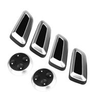 Helilyco Botón de ajuste de asiento para coche, cubierta de interruptor A4L B8 para A5 para A6L C6 C7 A7 para Q3 para Q5 Q5L, paquete de 6, plástico ABS negro
