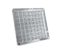 Helilyco Caja expositora acrílica con 36 rejillas, 12 x 12 cm, transparente, conchas, cristales, piedras preciosas, forma cuadrada