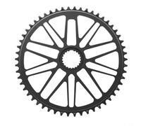 Helilyco Camino de montaje directo para cadena de bicicleta serie M9100 M8100, ultraligero 7075, aleación de aluminio para piñón negro CNC, configuración única (doble 53/39T)