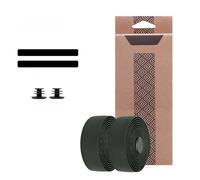 Helilyco Cinta antideslizante para manillar de bicicleta de carretera, esponja EVA resistente al desgaste, agarre de absorción de golpes con extremos de barra, color morado, paquete de 2