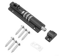 Helilyco Código de combinación deslizante para cerradura de perno de puerta, para cerrojo horizontal de acero inoxidable y aleación de zinc con tornillos antimanipulación, puerta de garaje, cobertizo