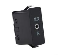 Helilyco Conector de entrada auxiliar ABS para BMW serie 1, 3, 5, 6, entrada AUX ABS | Reemplazo directo, compatible con E81 E87 E90, restaura la entrada de audio, construcción de ABS negro, instalación simple