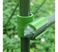 Helilyco Conectores giratorios para enrejado de plantas, paquete de 70 unidades, hebillas de clip ajustables para invernadero, jaula de tomate, 11 mm para abrazaderas de soporte de plástico
