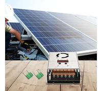 Helilyco Controlador de carga solar MPPT de 600 W, 18 V-80 V a 12 V/24 V 25 A, ácido para batería de gel LiFePO4, pantalla LED con ventilador de refrigeración
