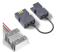 Helilyco Convertidor de impulso CC RJ45 de 150 W para coche, adaptador de inyector PoE de 12 V a 48 V, compatible con Starlink Dishy V2 para red marina RV