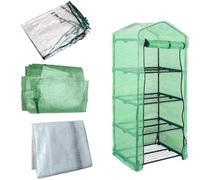Helilyco Cubierta transparente para invernadero de 4 capas de 69 x 49 x 158 cm, lámina protectora de PVC grueso que cría plantas en espacios pequeños, protege de heladas y moscas