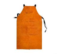 Helilyco Delantal de soldadura de cuero de vaca amarillo Equipo protector de calor y llama Soldadura y uso en taller 102x62cm