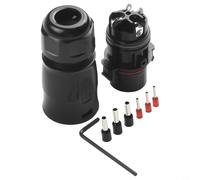 Helilyco Deye LY01 - Cable conector compatible con inversores de la serie M60 M80 IP68 impermeable 3 pines 40A 690V se adapta a 2.5 4.0mm2 14 12AWG para interiores y exteriores