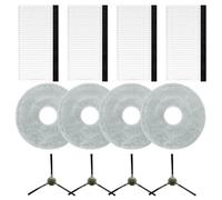 Helilyco Direct for Fit - Robot de piezas de repuesto para aspiradora, con cepillos laterales, filtros y almohadillas lavables para fregona