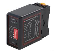 Helilyco DP132 Detector de bucle inductivo Sensor de vehículo de un solo canal automático, control de estacionamiento DC 12V/24V negro (110V)