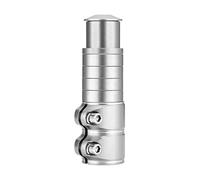 Helilyco Elevador de vástago de bicicleta ajustable para manillar de bicicleta, 3,5 x 3,5 x 12 cm, para aleación de aluminio CNC, para bloqueo de doble tornillo, para rojo/negro/plateado/dorado