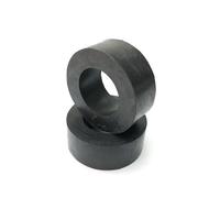 Helilyco Espaciadores anticolisión de 30 mm, barras guía de barras, arandelas de placa de peso que absorben los golpes, uso en gimnasio, color negro, paquete de 2