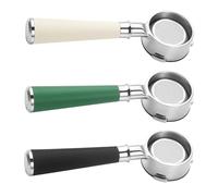 Helilyco Espresso - Portafiltro sin fondo para Barsetto 2S V1 M5300S EM7200 KF5700, 58 mm 304 para cesta de filtro de café de acero inoxidable con mango de silicona, 23 x 3,6 cm