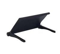 Helilyco Estante de almacenamiento de escritorio ABS inalámbrico, decodificador de TV y monitor de computadora, color negro, para organizador compacto que ahorra espacio