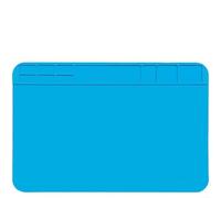 Helilyco Estera de soldadura de silicona antiestática 30x20cm Resistente a altas temperaturas Almohadilla de reparación antideslizante Electrónica Teléfono Computadora Azul (B)