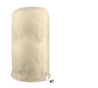 Helilyco Frost Garden - Cubierta de forro polar para plantas, contra heladas y viento, para protección, chaqueta de arbustos no tejida con cordón, beige, 60 x 80 cm