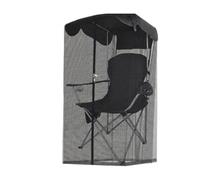 Helilyco Funda de red negra para silla de columpio, 32 x 35 x 69 pulgadas, malla transpirable, para exteriores, mecedoras portátil para protección con fácil instalación