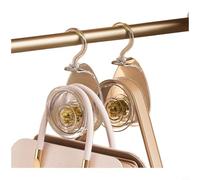 Helilyco Ganchos giratorios sin rastro para bolsos, sombreros, corbatas, organizador de armario de 4 cm, fuerte carga de 5 kg, solución de almacenamiento para el hogar (G)