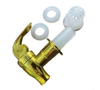 Helilyco Grifo de plástico de 17 mm, dispensador de botellas de vino, interruptor de válvula de tanque de agua (dorado)