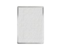 Helilyco Horno rectangular de aluminio para hornear pizzas, 20 x 30 cm y 28 x 40 cm, distribución uniforme del calor, construcción de aluminio resistente, color plateado