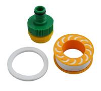 Helilyco IBC - Grifo de salida de cuello de cisne de 3 4 pulgadas, kit adaptador de plástico de latón para tanque de agua de lluvia de 600-1000 L, para contenedor IBC, fácil instalación con válvula de