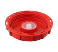 Helilyco IBC - Tapa de depósito para almacenamiento de líquidos de 1000 L, tapa de polipropileno con sello de junta, color rojo A