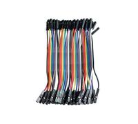 Helilyco Juego de 40 cables de 20 cm para tablero de pan macho a macho, macho a hembra, hembra a hembra