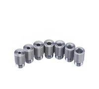 Helilyco Juego de 7 casquillos de acero inoxidable para taladro, plantilla de tacos de 4 a 10 mm, guía de perforación de madera