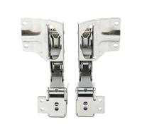 Helilyco Juego de bisagras de puerta integradas Hettich 50 415, par izquierdo y derecho, piezas de repuesto de metal, color plateado