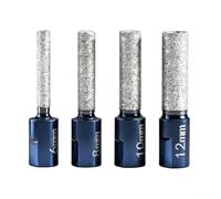 Helilyco Juego de brocas de diamante seco M10, 4 piezas, amoladoras angulares, aleación de alta dureza con cera de enfriamiento, no necesita agua, perforación precisa de ladrillos de piedra