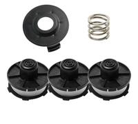 Helilyco Juego de cubiertas de carrete para recortadora DUR181Z de 1,6 mm de diámetro, 3 bobinas, 1 cubierta, 1 resorte para modelos Makita DUR181 DUR141 BUR181 BUR181 BUR181