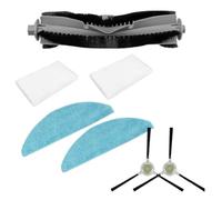 Helilyco Juego de piezas de repuesto para robot aspirador Cecotec Conga Y70 - Cepillo principal, 2 cepillos laterales, 2 filtros, 2 paños de fregona, ABS + nailon + paño