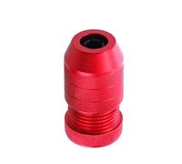 Helilyco Juego de topes de profundidad de taladro de aluminio ajustables para carpintería, metal, ladrillo, paquete de 2, rojo