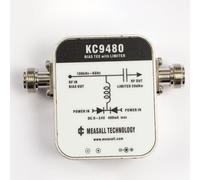 Helilyco KC9480 Alimentador de polarización CC Antenas RF ° 1 MHz a 6 GHz, limitación de potencia de 20 dBm, 24 para V ajustable, clase ESD