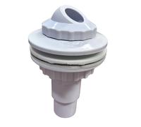 Helilyco Kit completo de chorro de retorno de piscina sobre el suelo con juntas y adaptador de manguera para la mayoría de piscinas sobre el suelo, accesorio de plástico para una circulación eficiente