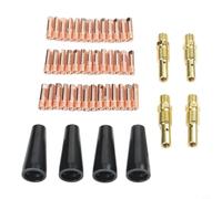 Helilyco Kit de 48 puntas de soldador de núcleo de flujo de 0.030 pulgadas, difusores de boquillas sin gas, Weld-Pak 140HD 180HD 100L 100SG