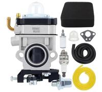 Helilyco Kit de carburador de barrena E43 MC43E E43WC 43CC motores 300486 3004156 acero para actualización de rendimiento