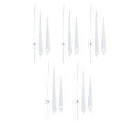 Helilyco Kit de manecillas de reloj de aluminio, 5 piezas para repuesto para hacer relojes y reparar manecillas de hora de 71 mm, minutos y segundos de 93 mm