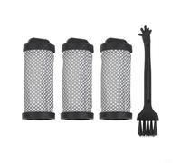 Helilyco Kit de repuesto de filtro, para aspiradora de colchón Jigoo T600, incluye 3 filtros y 1 cepillo de limpieza, accesorios de filtro lavables de alta eficiencia