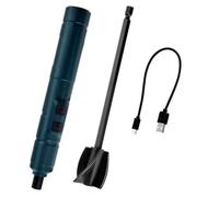 Helilyco Kit mezclador eléctrico de resina de 250 RPM con agitación automática, barra mezcladora de plástico para resina epoxi, pintura y pigmento, negro, batería recargable de 1300 mAh