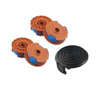 Helilyco Línea de bobina con tapa de repuesto para recortadoras de césped McGregor MET4530, MET6032 y WORX WG100E-WG119E, 1 paquete