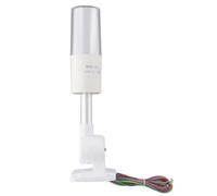 Helilyco Luz LED de alarma de sirena con zumbador de 24 V, torre indicadora de lámpara de señal plegable, para modos intermitentes de color rojo/verde/amarillo, vehículos industriales y obras de