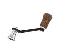 Helilyco Mango de carrete de pesca de fibra de carbono de 70 mm con 2 rodamientos, para perilla redonda, brazo basculante único atornillado para repuesto de carretes Fuego Salamandura, oro (plata)