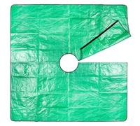 Helilyco Manta de polipropileno al aire libre para colección de hojas con broches de esquina, hojas caídas, ramas, frutas, limpieza de jardín, como se muestra, tamaño y color (2 x 2 m/60 cm)