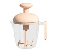 Helilyco Manual para batidor de huevos, 15 x 19 x 9 cm, batidor de cocina tipo prensa con filtro de malla integrado, mezcla suave, ergonómico PC+para diseño de PP, blanco/verde/rosa