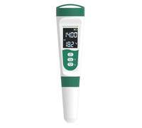 Helilyco Medidor digital de calidad del agua 5 en 1 con medición de temperatura y salinidad para piscinas hidropónicas y agua potable, color verde